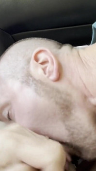 Hubby Stepdaddy Gets Blowjob in the Car