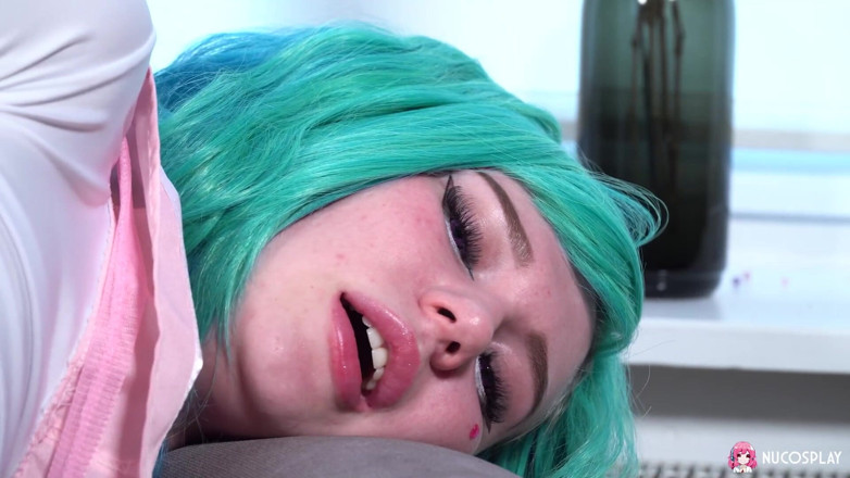 Nu Cosplay: Leyla Lure Is a Horny Blue Haired Hentai Slut