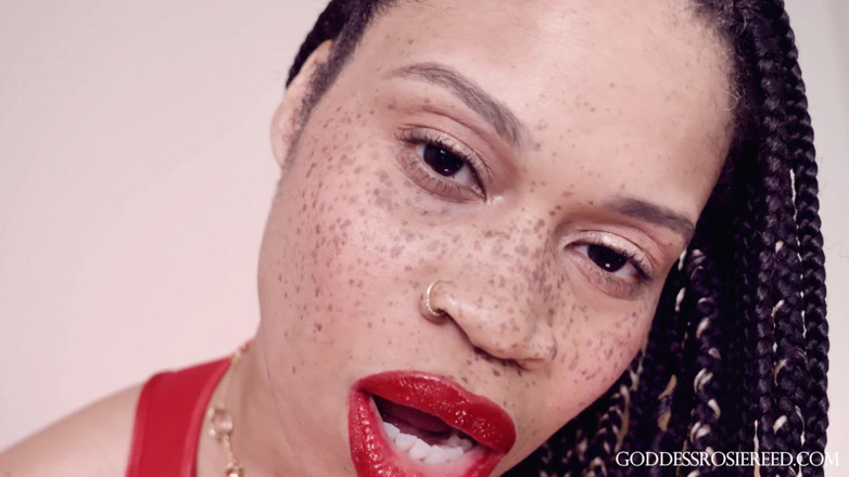 Rosie Reed: Lips of Love- Ebony Femdom Goddess Rosie Reed Sensual Red...