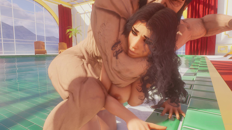 Hentaigamer18: 豪华泳池性爱 3D 动画