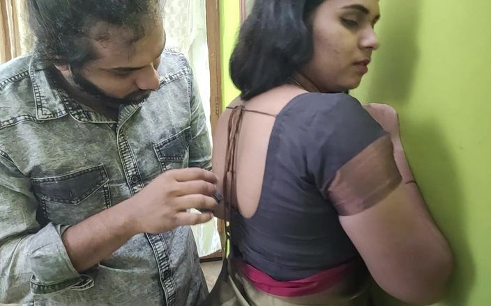 Vaigavarun45: Vaishnavy Saree Removal and Bra Show com Boobs Kiss and...