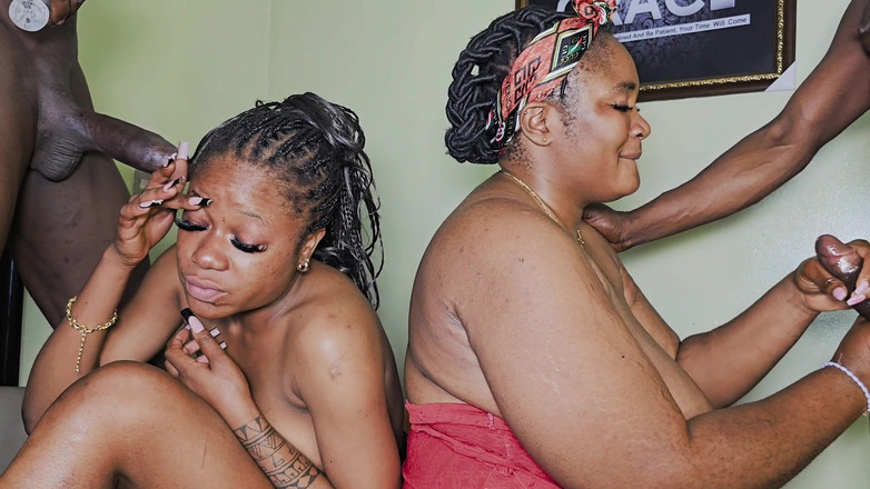 Bulocks: Holky obě ošukané do pusy 2 velkými ptáky