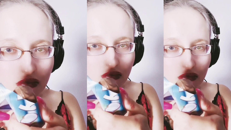 FinDom Goaldigger: Asmr sladká čokoláda jíst- Asmr, brýle, Obryně, Rtěnka, Velké Rty, Mough,...