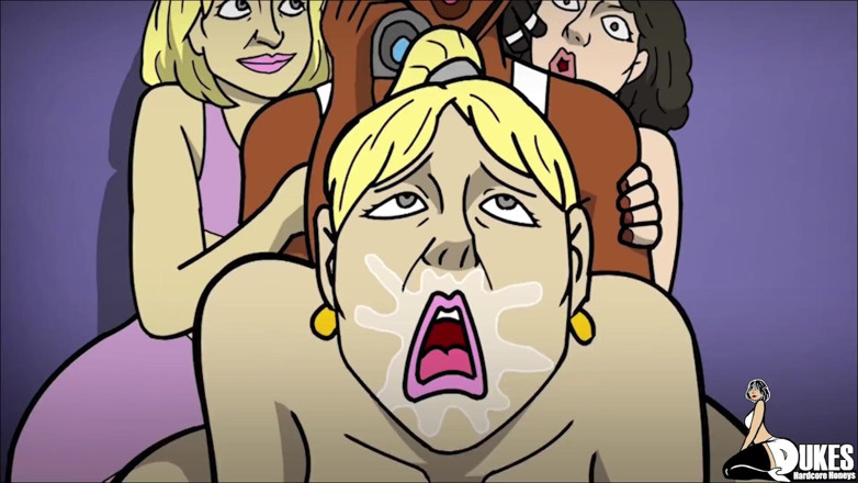 Dukes Hardcore Honeys: Milf booty gets pounded by BBC and dildo