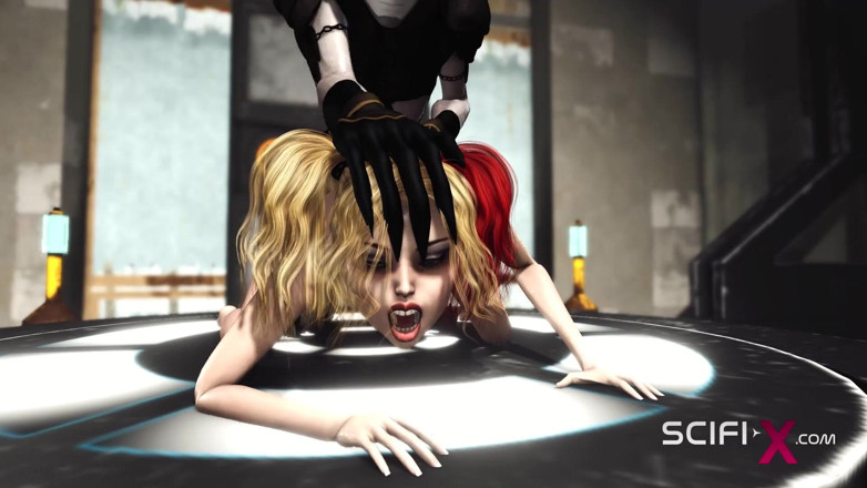 SciFi-X: Žhavý sex ve sci-fi-laboratoři. Sexy dívka je ošukaná androidským monstrózním