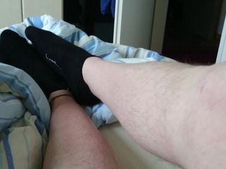 Carmen_Nylonjunge: Černé tenisky ponožky