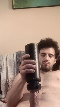 Got a New Thrusting Stroker, Was Pretty Fun and Powerful Cum