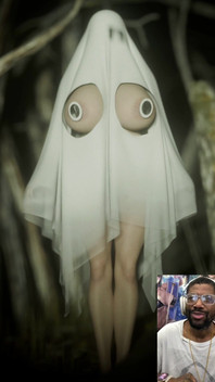 This Halloween Ghost Meme Waifu Teases Her Thicc Breasts for You to Cum