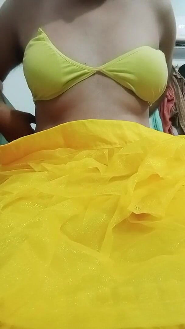 Gaurisissy: Indian Gay Crossdresser Gaurisissy XXX Sex in Yellow Lehenga