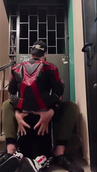 Young Scallyboy Sucks by Big Chav Red Handsome and Powerful Man