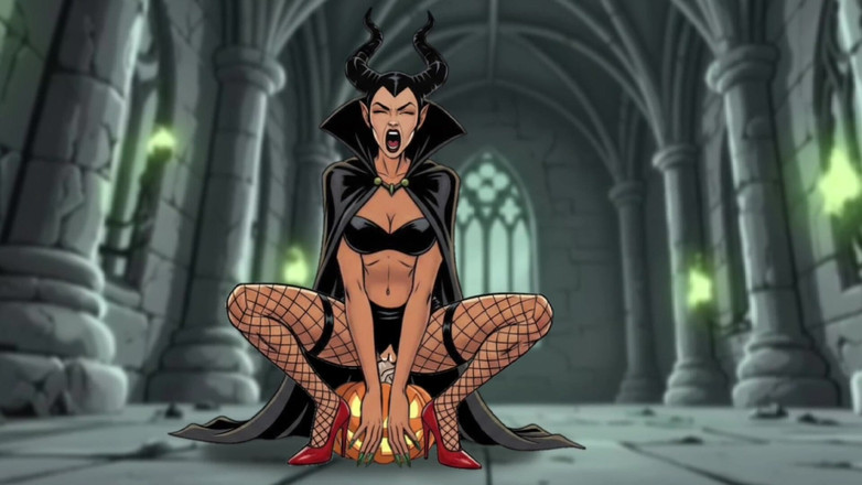 Octopussy Lovers Club: Maleficent Und Der Zauberkürbiss. Halloween-cartoon