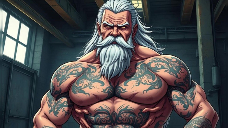 Erotic Man: Ai Art ऊबड़-खाबड़ फंतासी पुरुष