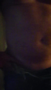Sexy Naked Man Caresses Himself.