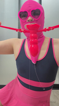 Sissy Kanisa Rose Mouth Gag Dildo Deep Throat