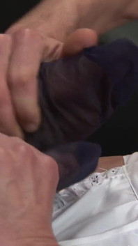 Horny MILF slut gets fucked in front of her husband's cuckold