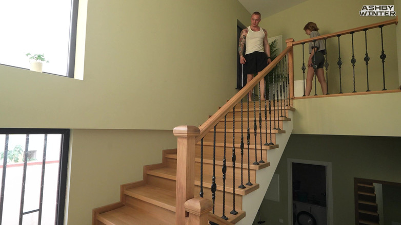 Ashby Winter: Arranging Flowers? Why? This Staircase Is Perfect for Sex with...