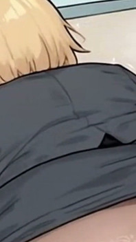 Waifu-secretaresse pov - close-up, plagen, soktrekken en ondeugend spel