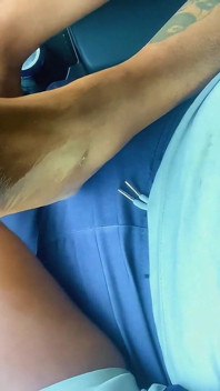 Bil session fötter dyrkar med @amazon_godess_ footjob N själv handjob combo