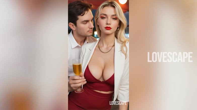 Lovescape: Unschuldiges date mit blondine endet mit leine & kriechende demütigung