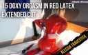 Alessia Travestita: Alessia Travestita 15 Doxy orgasme en latex rouge, coupe prolongée