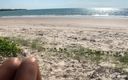 Sassy and Ruphus: Latina perfektní zadek dívka ošukaná cizincem na pláži - amatérský Sassyandruphus