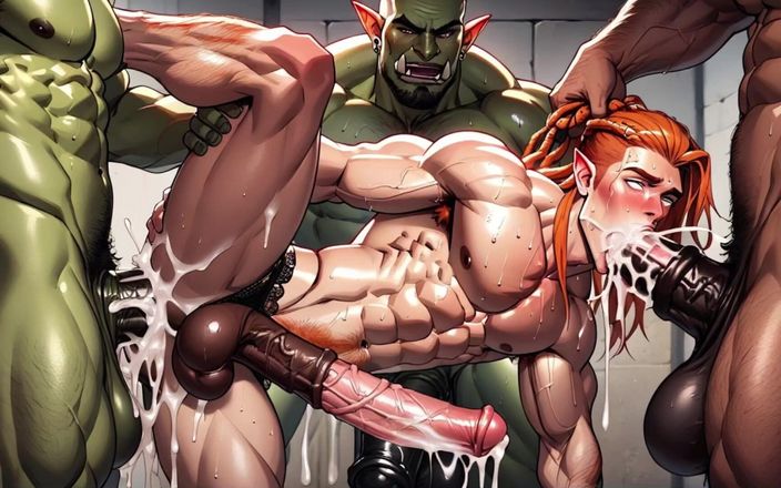 AI gay porn: Ai stor kuk knulla mannen