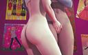 Waifu club 3D: Une gameuse baise sa nouvelle copine rousse