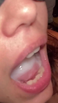 Cumshot and Swallow