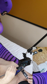 Julia Kate Purple și futai cu nailon negru