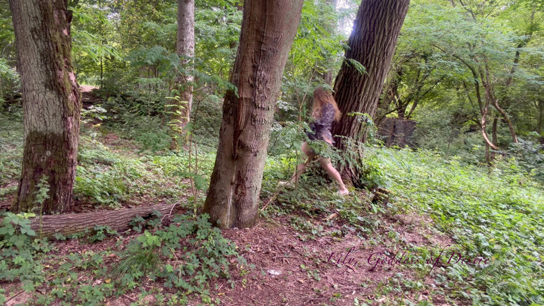 Lily, Goddess of Desire: Sexy Moves in a Torn Dress in the Forest and...