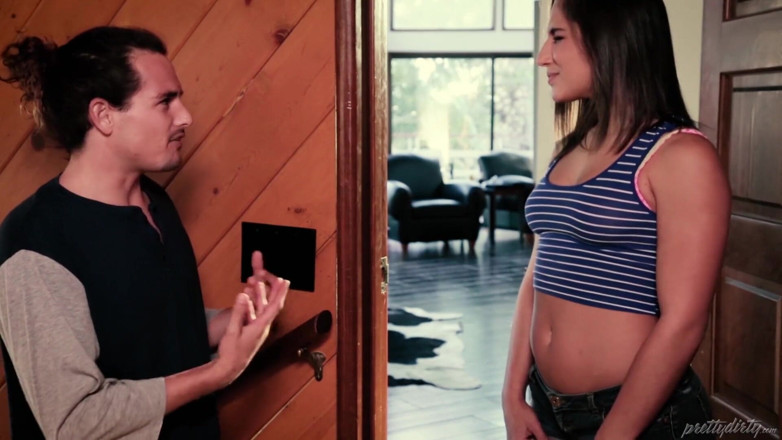 Pretty Dirty: Abella Danger initiates 3-way with new foster-stepbrother &amp; college friend