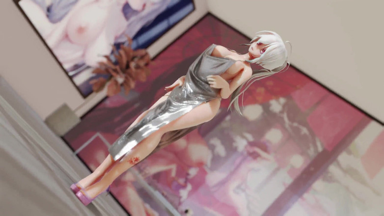 MikuMotion: Iu-lila сукня цицькаста