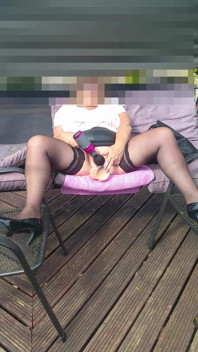Outdoor Stockings Tease - Dildo & Massager Vibes