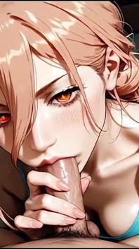 Chainsaw Man fickte Power in alle Löcher und Sperma in ihren Mund