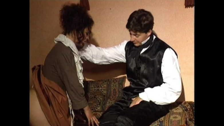 Vintage megastore: Heißes und behaartes zimmermädchen von ihrem meister im italienischen retro-porno-video...