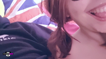 radiopornopanda: After the Blowjob, She Wipes the Sweatshirt with Her Tongue