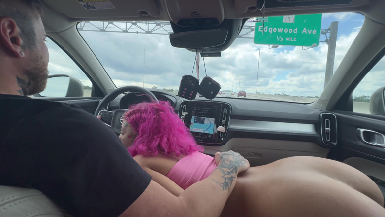 Nali Marie: Max Steele POV Car Ride Blowjob Sloppy Toppy Road Trip...