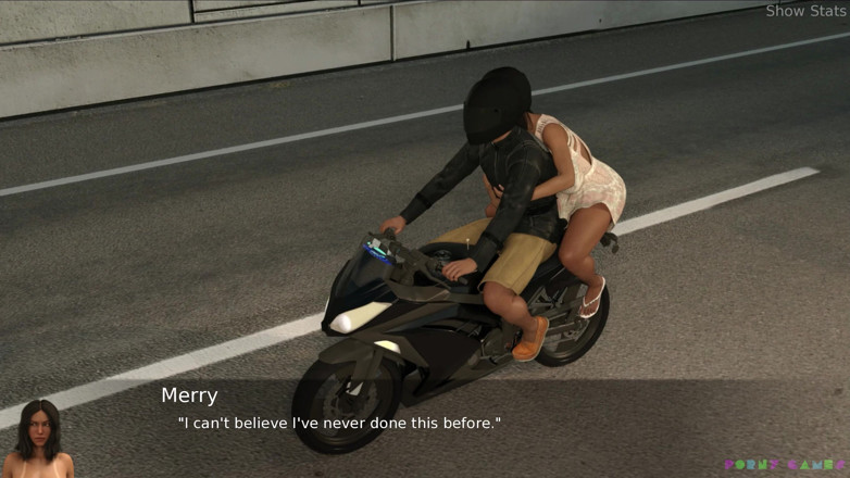 Porny Games: Project hot wife - Riding the motorcicle with a bare butt (91)