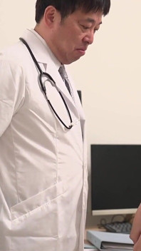 Sticky Fondling and Nipple Play Training of a Private Busty Nurse Hired by Men. 1