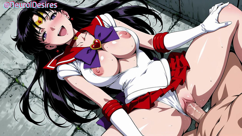 NeuralDesires: Sailor Mars'Fire Kiss of Desire (parodia) - wygenerowane Ai