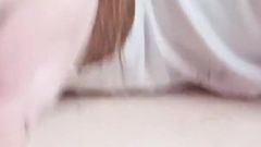 Real Homemade Amateur Wife Playing with Big Cock and Gets Mouth Full of Cum