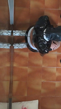 MILF in Sexy Clothes, Stockings and High Heels Fucked in the Mouth and Doggy Style with Repeated Orgasms