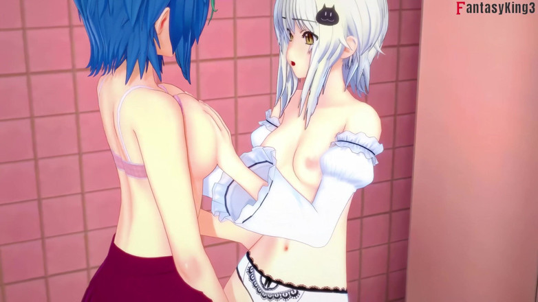 Fantasy king: Rias Watch Akeno Fucking and Xenovia &amp; Koneko Lesbian Sex - Dxd...