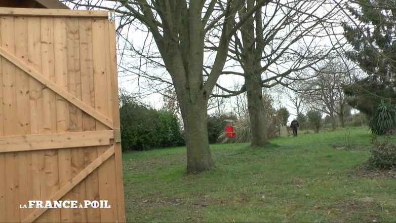 French BDSM: Cindy wird im dreier mit Papy voyeur im freien analisiert