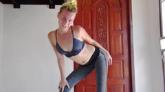 MissAnja_FH: Ultra zpocené cvičení, tanec + 2 orgasmy