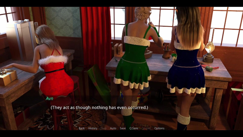 AVN Teller: Chtíč - 18letá prsatá Cristmas Elf ukazuje své krásné tělo pro Santu...
