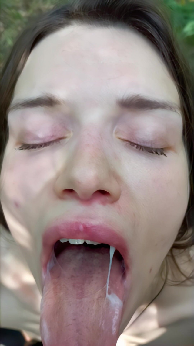 Cumshot in Mouth Slow Motion 60 Fps (Anon Pirates)
