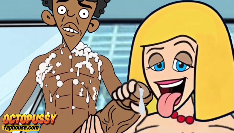 Octopussy Lovers Club: Sex-hungry Stepmom Joins Her Stepson in the Shower. Cartoon