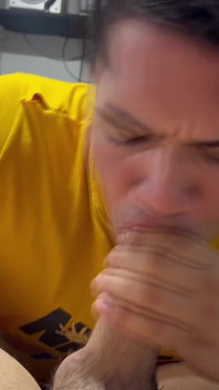 Sucking Fat White Cock Until Cums in My Mouth