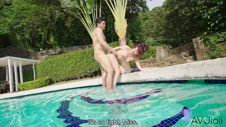 AV Jiali: Rich Bratty Girl Ranako Fucks Her Swim Teacher